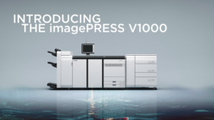 The Canon ImagePRESS v1000 large format label printer